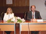 Chairing a session (Chryssy Potsiou, Peter Laaraker)